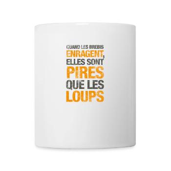 Quand les brebis enragent - Mug blanc - blanc - Devant