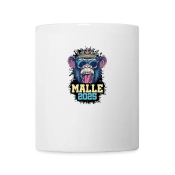 Malle 2025 Affe - Tasse - Weiß - Vorne