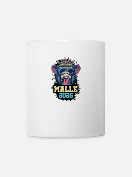 Malle 2025 Affe - Tasse - Weiß
