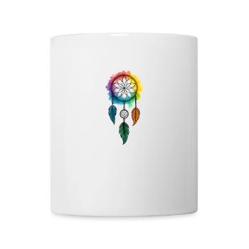 Träume fangen, Farben fließen - Tasse - Weiß - Vorne