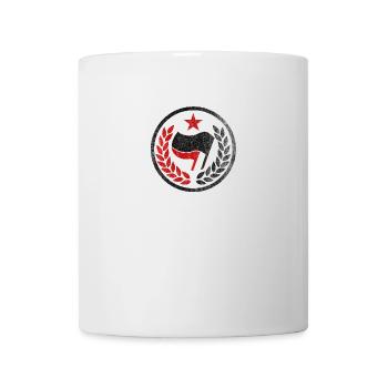 MEDALLIE ANTIFA ANTIFASCHISTISCHE AKTION - Tasse - Weiß - Vorne