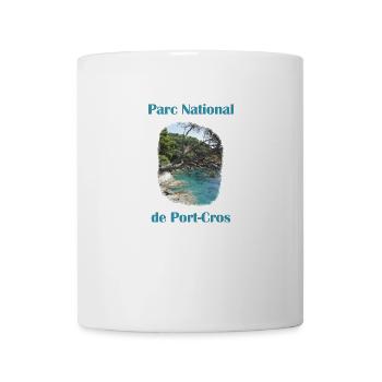 Aquarell 60 Jahre Nationalpark Port-Cros. - Tasse - Weiß - Vorne