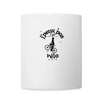 I can't I bike bike, cycling, sport - Tasse - Weiß - Vorne
