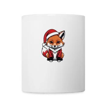 Fuchs Fox Weihnachtsmann Süß Geschenk für Frauen - Tasse - Weiß - Vorne