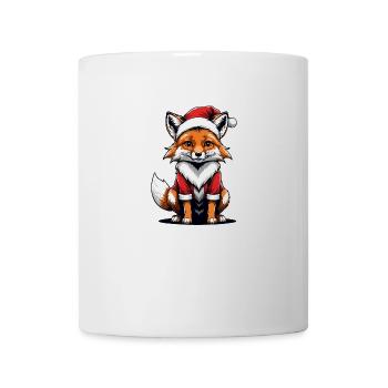 Fuchs Fox Weihnachtsmann Süß Geschenk für Frauen - Tasse - Weiß - Vorne