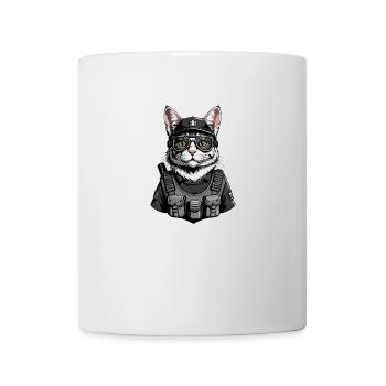 Chat Airsoft Chat Chat Jouant Airsoft Cadeau Militaire - Mug blanc - blanc - Devant