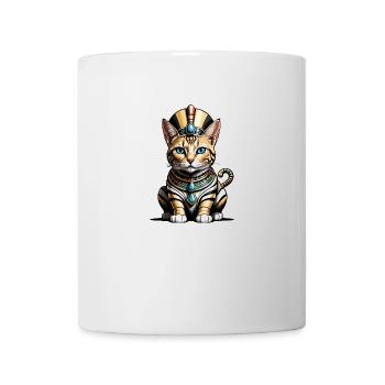 Chat Pharaon Chat Égypte Pyramide Cadeau - Mug blanc - blanc - Devant