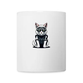 Chat Airsoft Chat Chat Jouant Airsoft Cadeau Militaire - Mug blanc - blanc - Devant
