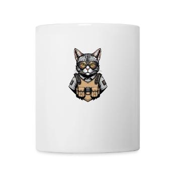 Chat Airsoft Chat Chat Jouant Airsoft Cadeau Militaire - Mug blanc - blanc - Devant