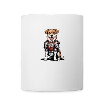 Chien Chevalier Guerrier Chien Cadeau Guerrier Chevalier - Mug blanc - blanc - Devant