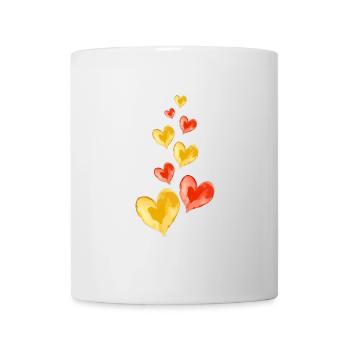 Herzen Liebe Symbol Valentinstag - Tasse - Weiß - Vorne