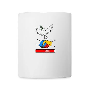 Peace between Ukraine and Russia 99% - Mug - white - Front