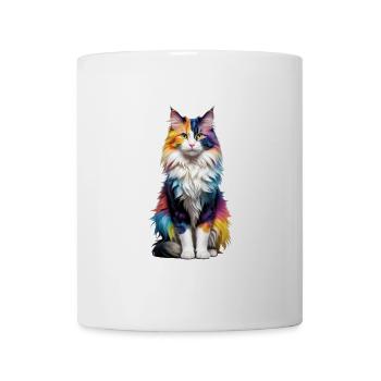 Norwegische Waldkatze - Tasse - Weiß - Vorne