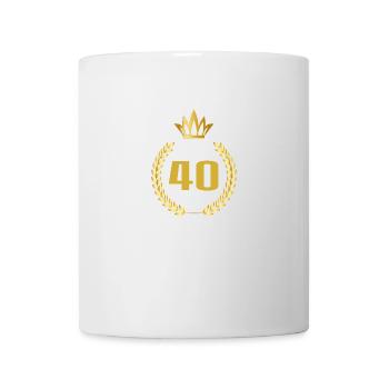 40ème anniversaire ans cadeau anniversaire anniversaire - Mug blanc - blanc - Devant