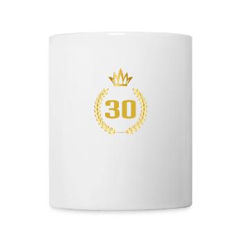 30th Birthday Years Gift Birthday Anniversary - Mug - white - Front