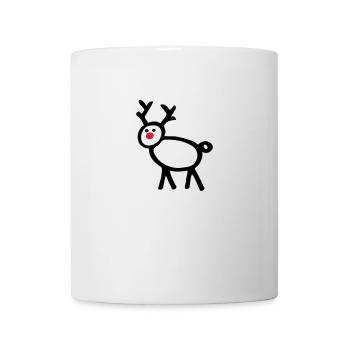 Stick figure reindeer deer funny motive - Mug - white - Front