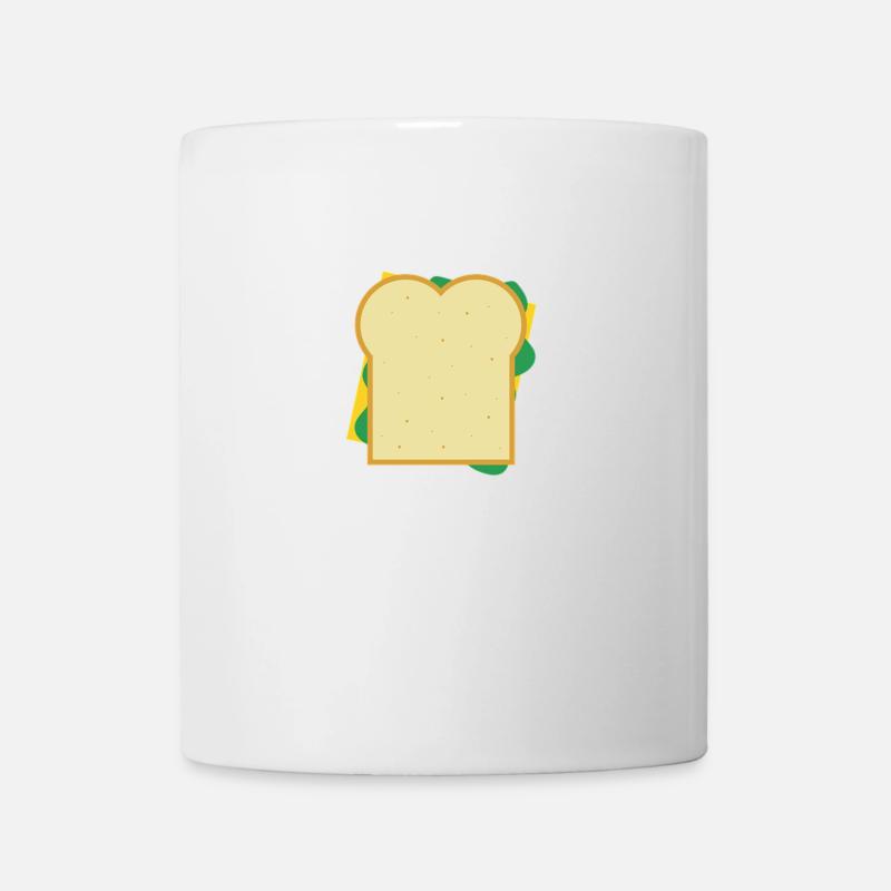 Käsebrot - Tasse - Weiß