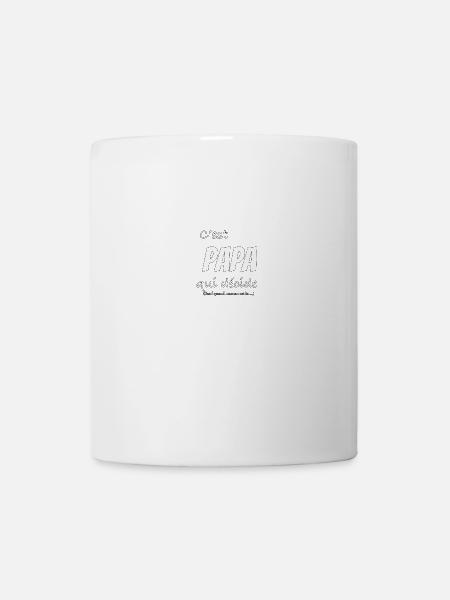Cadeau papa | Papa décide humour - Mug blanc - blanc
