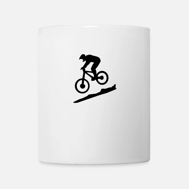 downhill biking - mountain biking - Mug - white