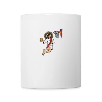 Jesus christ basket ball basket ball sport - Mug blanc - blanc - Devant