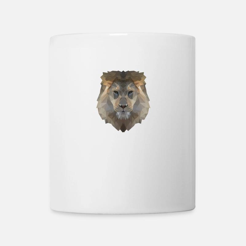 Tête de Lion - Mug blanc - blanc
