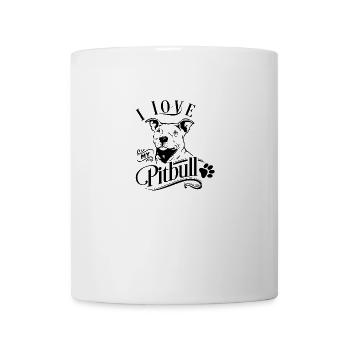 J'aime mon pitbull - Mug blanc - blanc - Devant