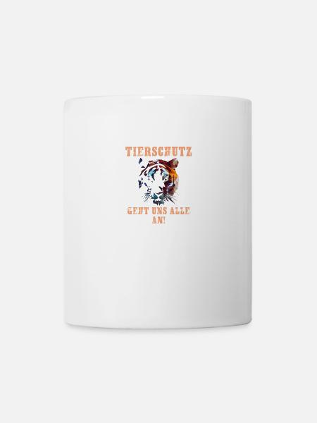 Tierschutz, Tierschützer, Umweltaktivist, Veganer - Tasse - Weiß