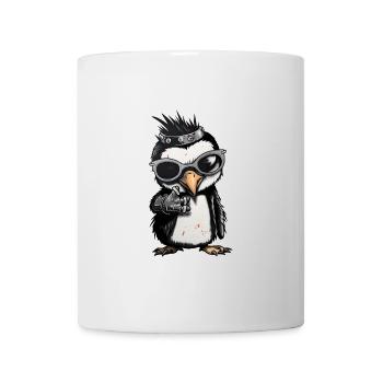 Cool Punk Rock Penguin Adorable Animal - Mug - white - Front