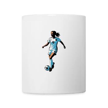 Football Femme - Autocollant de sport relatable - Mug blanc - blanc - Devant