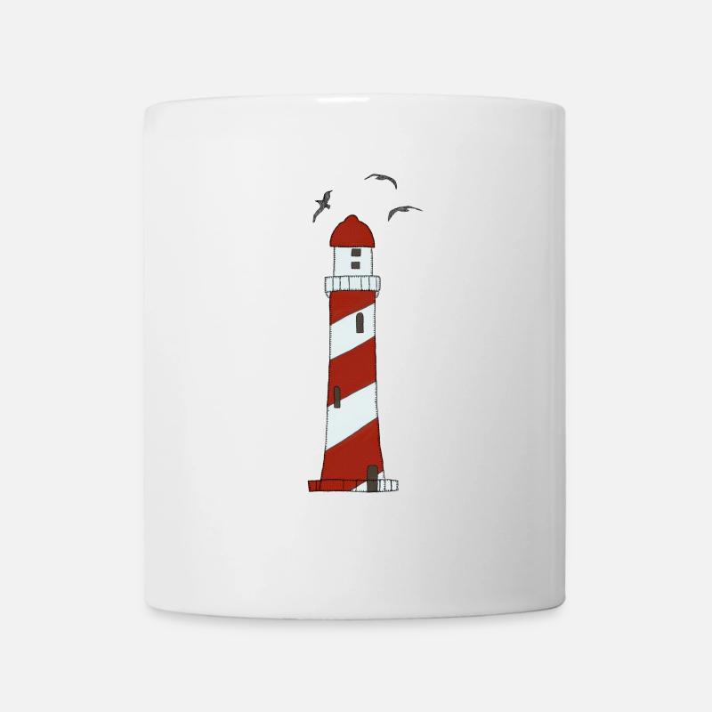 Leuchtturm - Tasse - Weiß