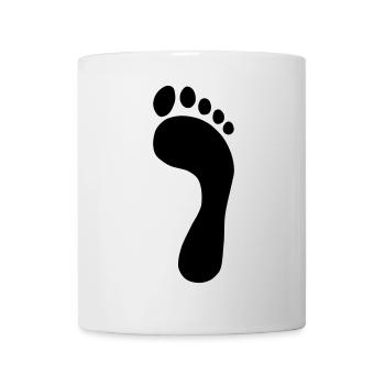 Fußabdruck - Tasse - Weiß - Vorne