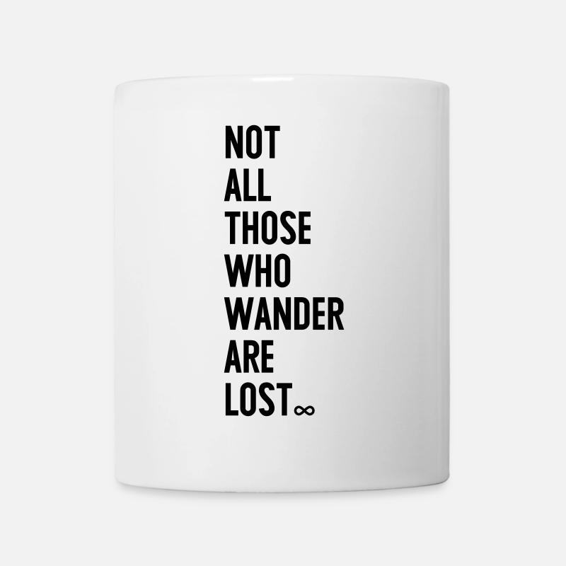 Pas tous ceux qui errent sont perdus Les - Mug blanc - blanc