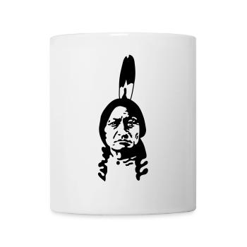 Indianer - Tasse - Weiß - Vorne