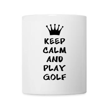 KEEP CALM AND PLAY GOLF - Mug - white - Front