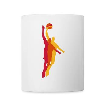 Basketball spielen - Tasse - Weiß - Vorne
