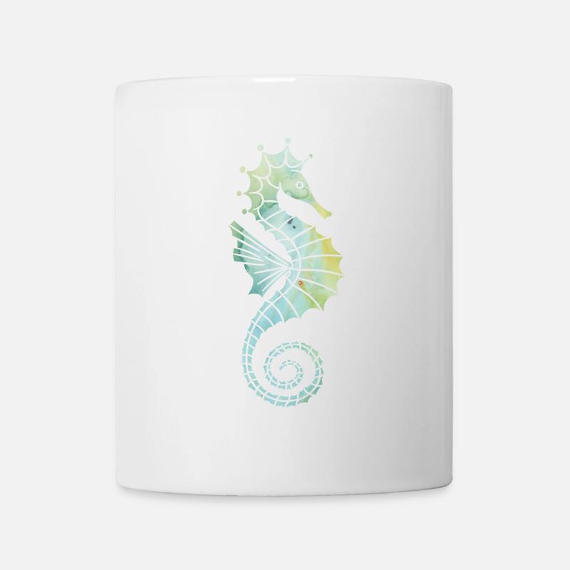 Seepferdchen - Tasse - Weiß