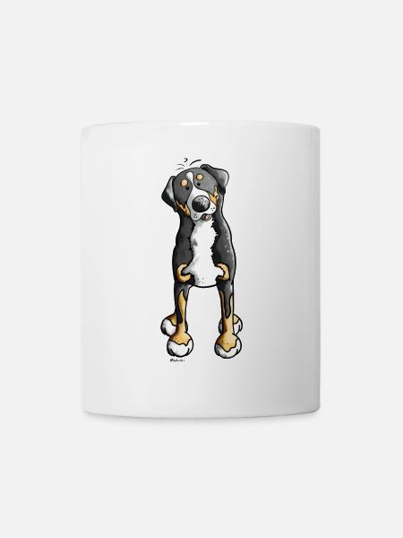 Witziger Schweizer Sennenhund - Tasse - Weiß