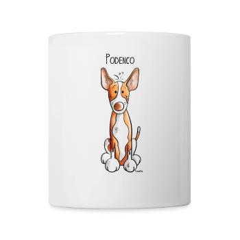 Mignon Podenco - Chien - Chiens - Mug blanc - blanc - Devant
