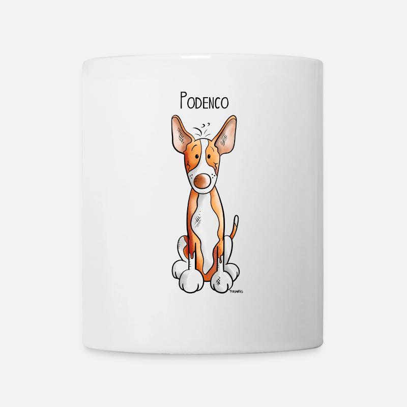 Lustiger Podenco - Tasse - Weiß