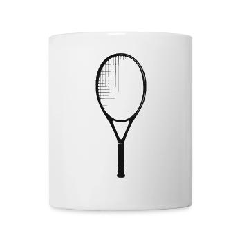 raquette de tennis icône de joueur de tennis icône graphique - Mug blanc - blanc - Devant