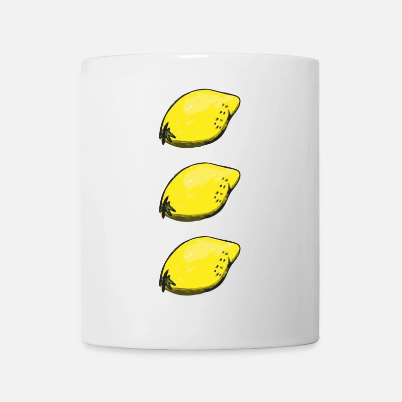 Zitronen - Tasse - Weiß