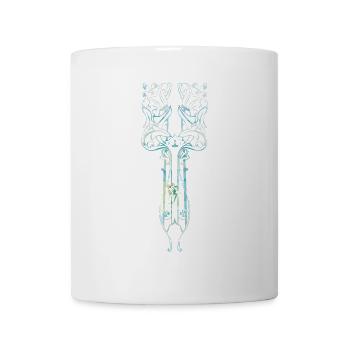 Verzauberter Art Deco Fee Design - Tasse - Weiß - Vorne