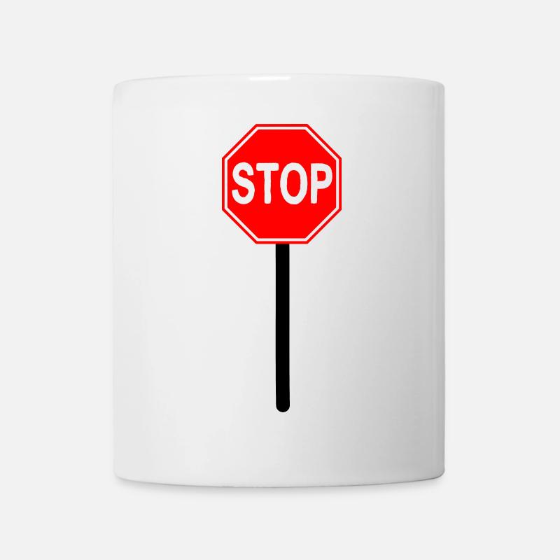 Stop Bouclier - Mug blanc - blanc