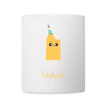Eishorn Banane - süße Mischung aus Einhorn & Eis! - Tasse - Weiß - Vorne