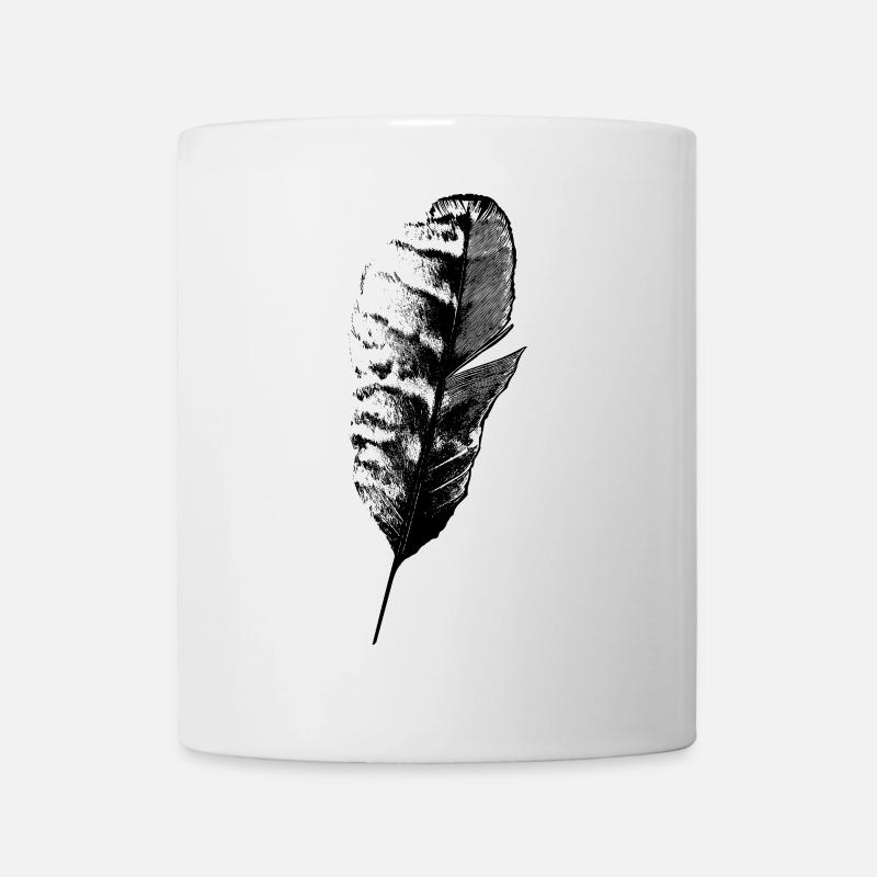 Feder Schreibfeder - Tasse - Weiß