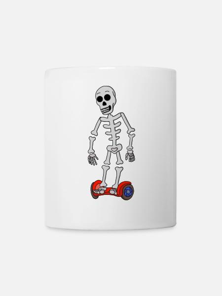 Gruselige Schwebeknochen - Tasse - Weiß