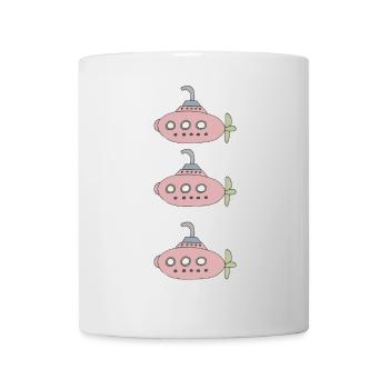 uboot dreifach - Tasse - Weiß - Vorne