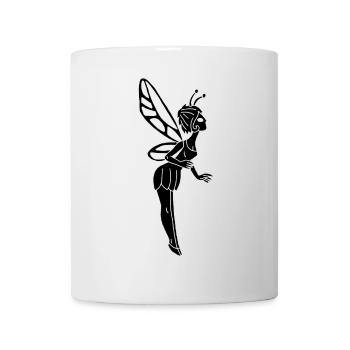 Schwarze Glücksfee - Tasse - Weiß - Vorne