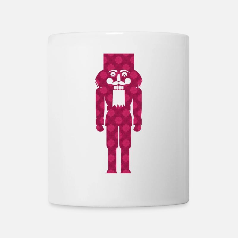 Nussknacker Weihnachten Deko Struktur Muster - Tasse - Weiß