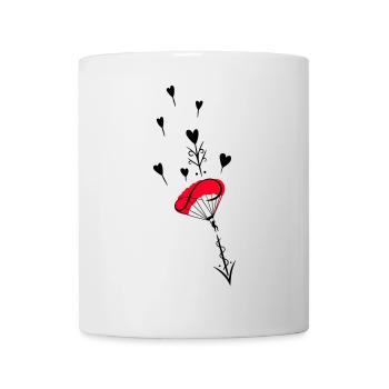Parachutiste avec symbole de l’infini - Mug blanc - blanc - Devant